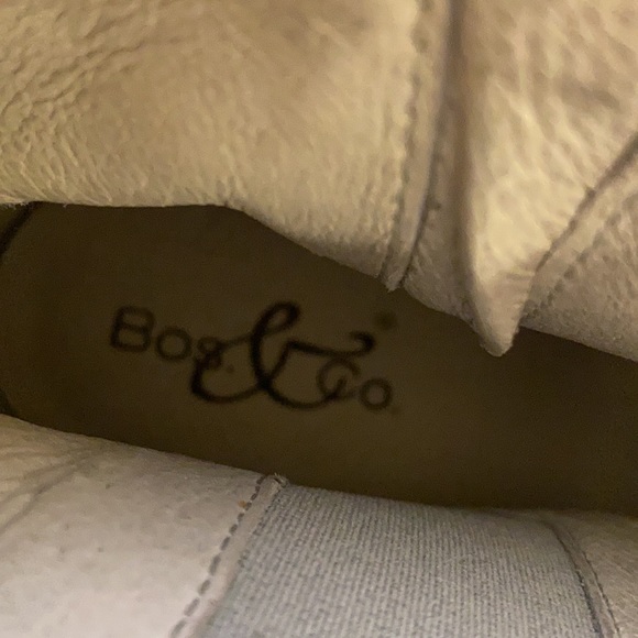 Bos.Co Grey perforated peep toe ankle boots - Picture 9 of 10